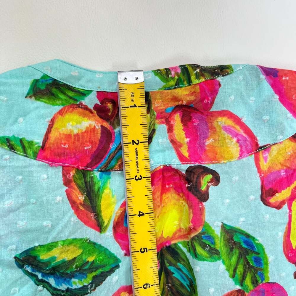 NWOT Tropical Fruit Parrot Print Mini Dress Size S - Picture 11 of 14
